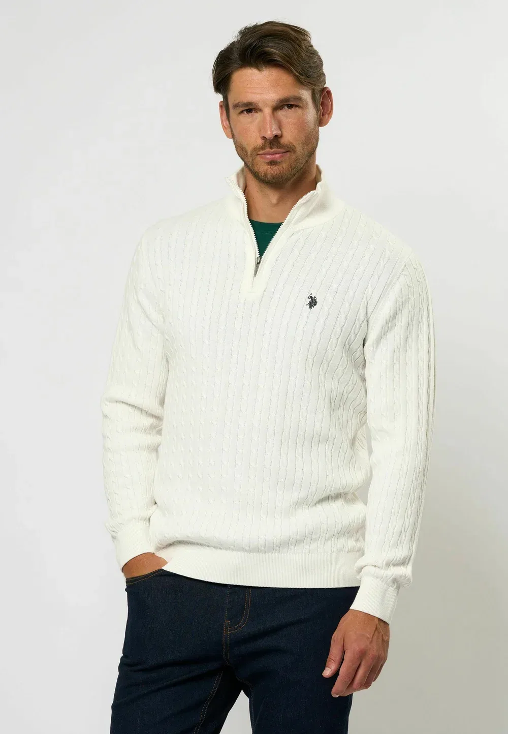 Умромео - джемпер U.S. Polo Assn., Cloud Dancer