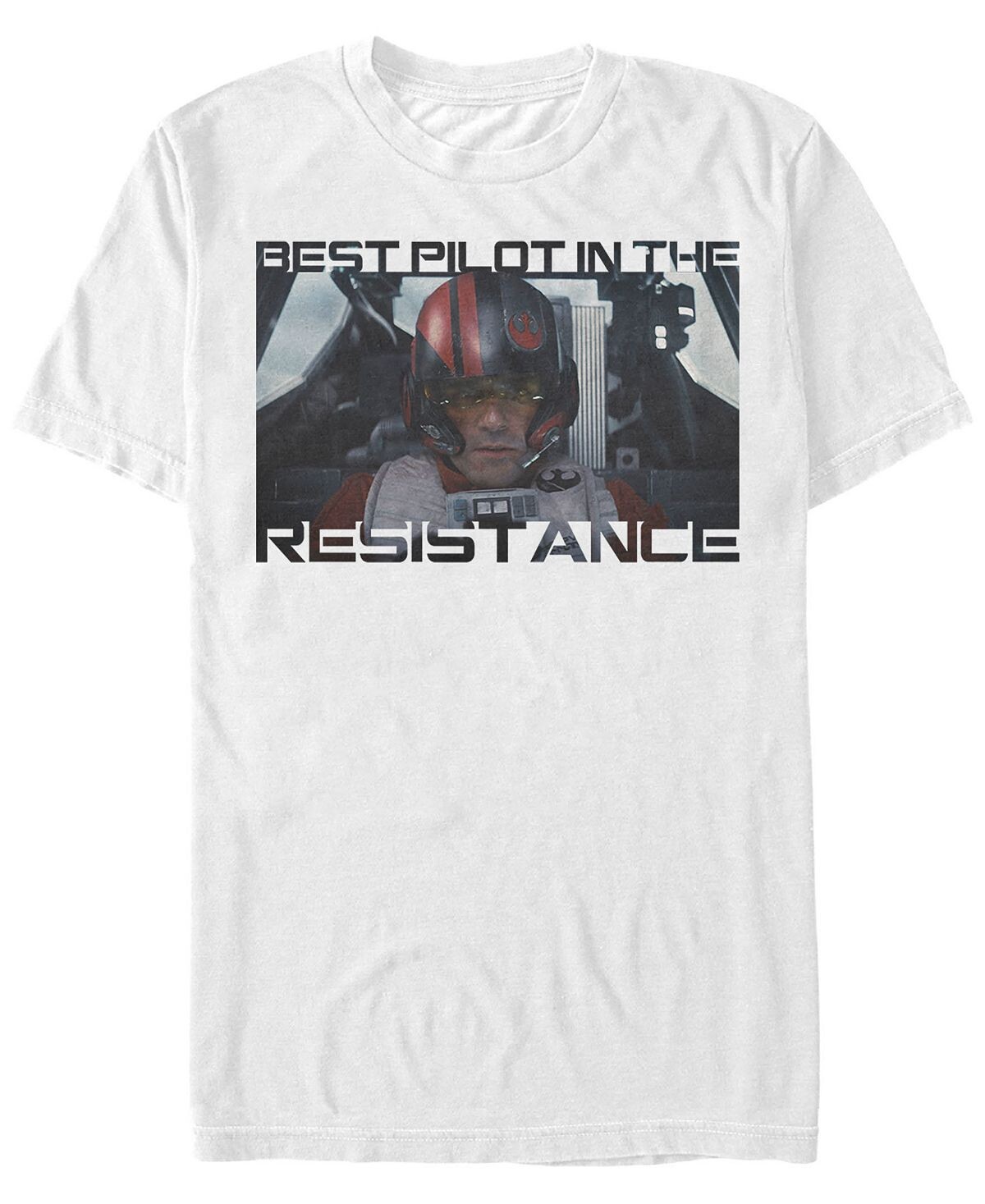 

Звездные войны мужская футболка с коротким рукавом poe dameron best pilot in the resistance Fifth Sun, белый