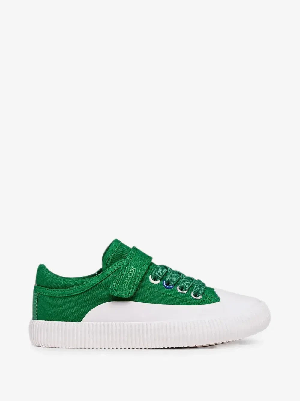 Кроссовки Tippeste на липучках со шнуровкой Geox Kids, зеленый