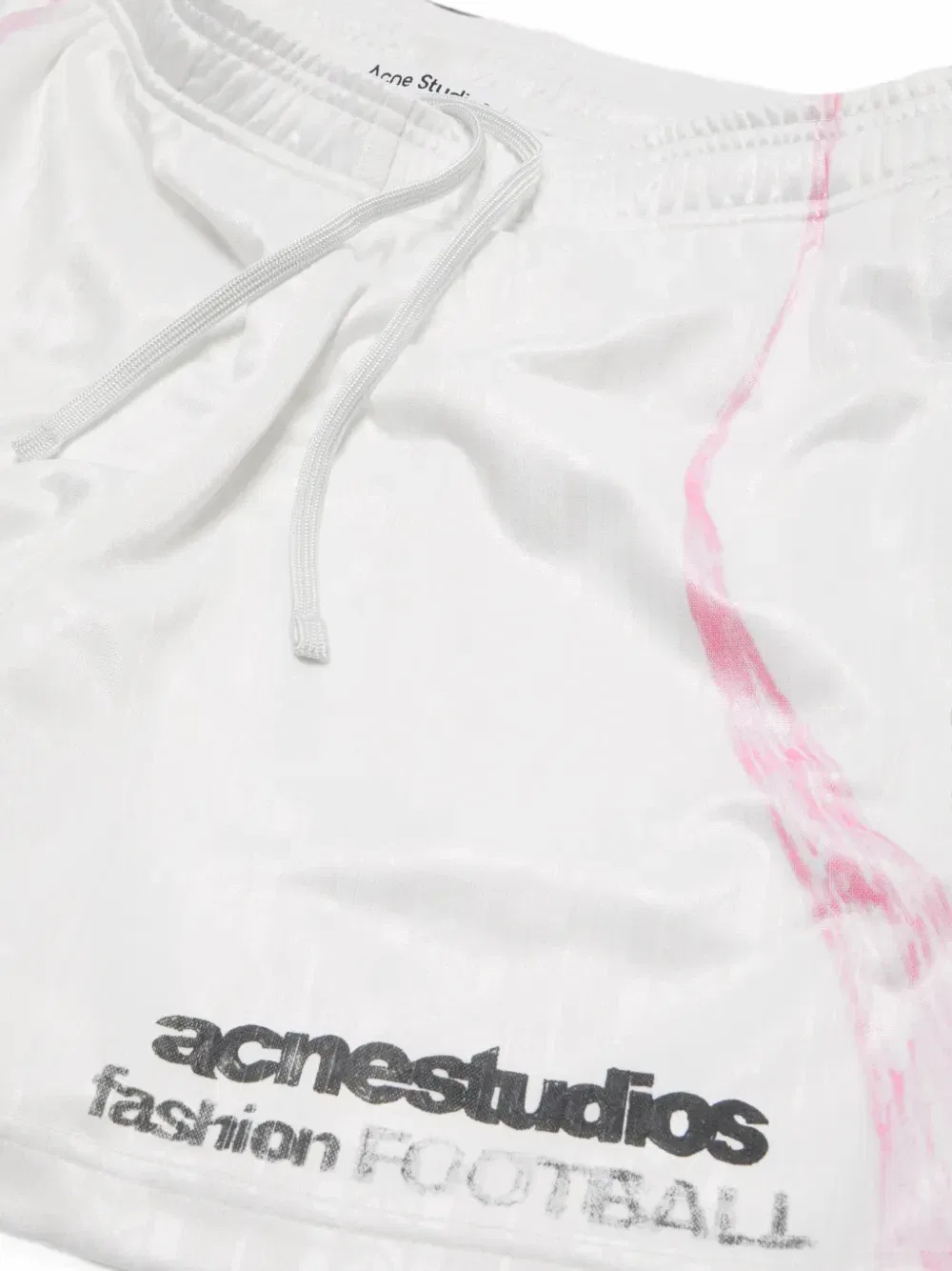 Повседневные графические шорты Acne Studios, белый — фото 3