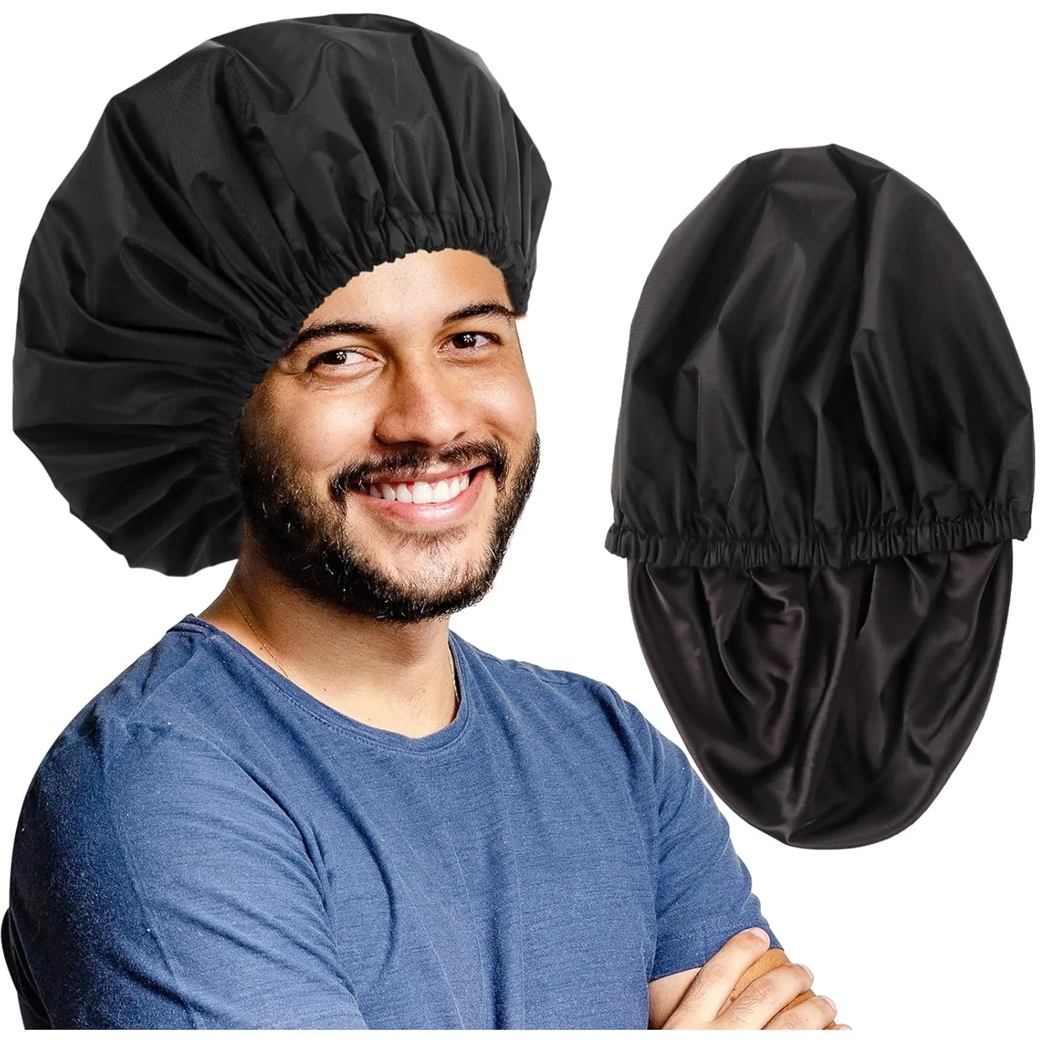 Шапочка для душа, Himoswis, 1 шт, Large, Black