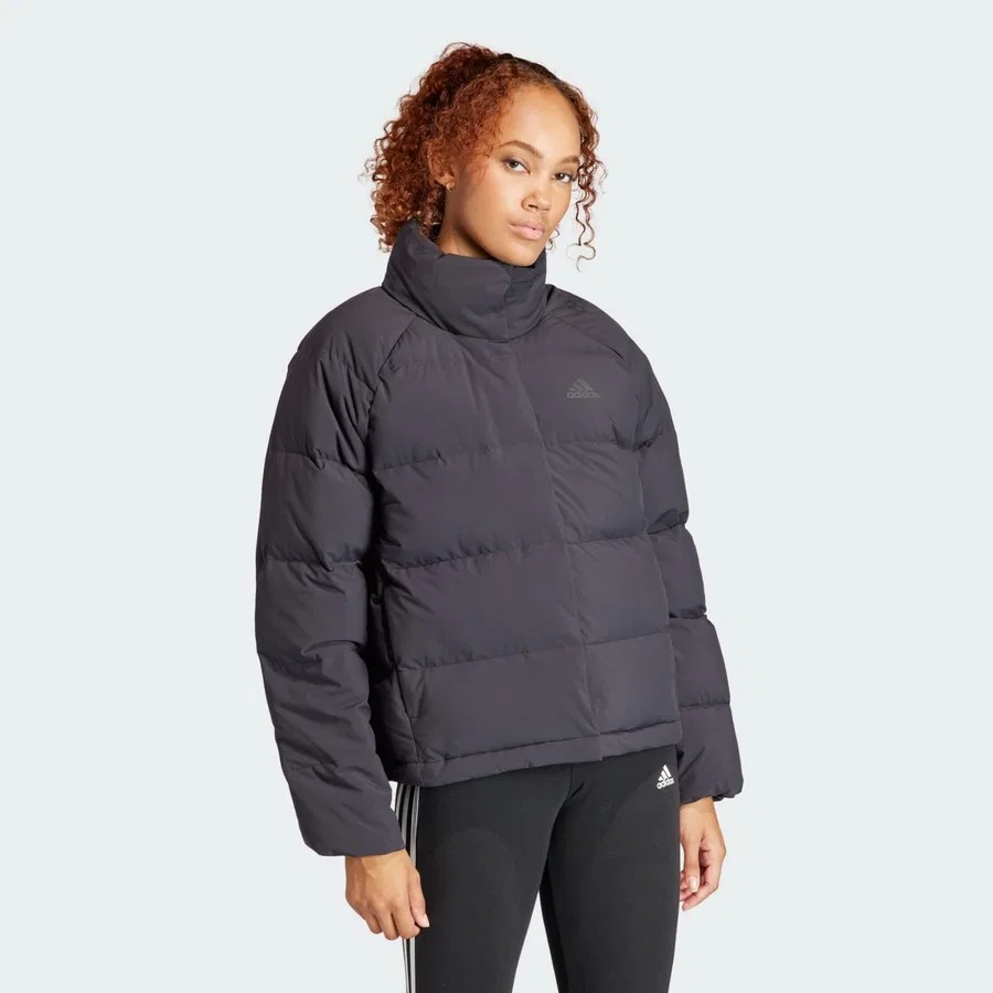 Куртка утепленная с принтом Helionic Relaxed adidas, Черный