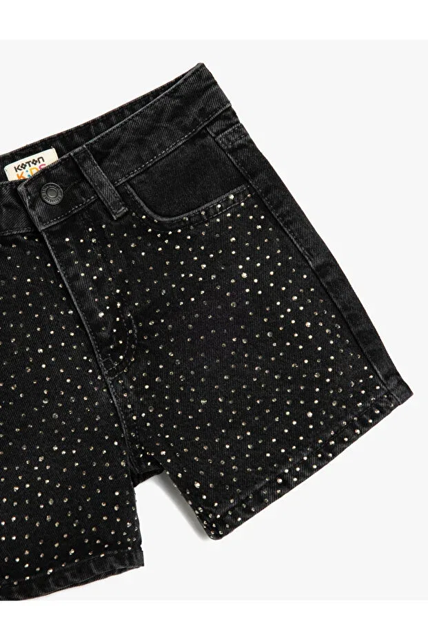 Детские джинсовые шорты для девочек Koton, Black — фото 3