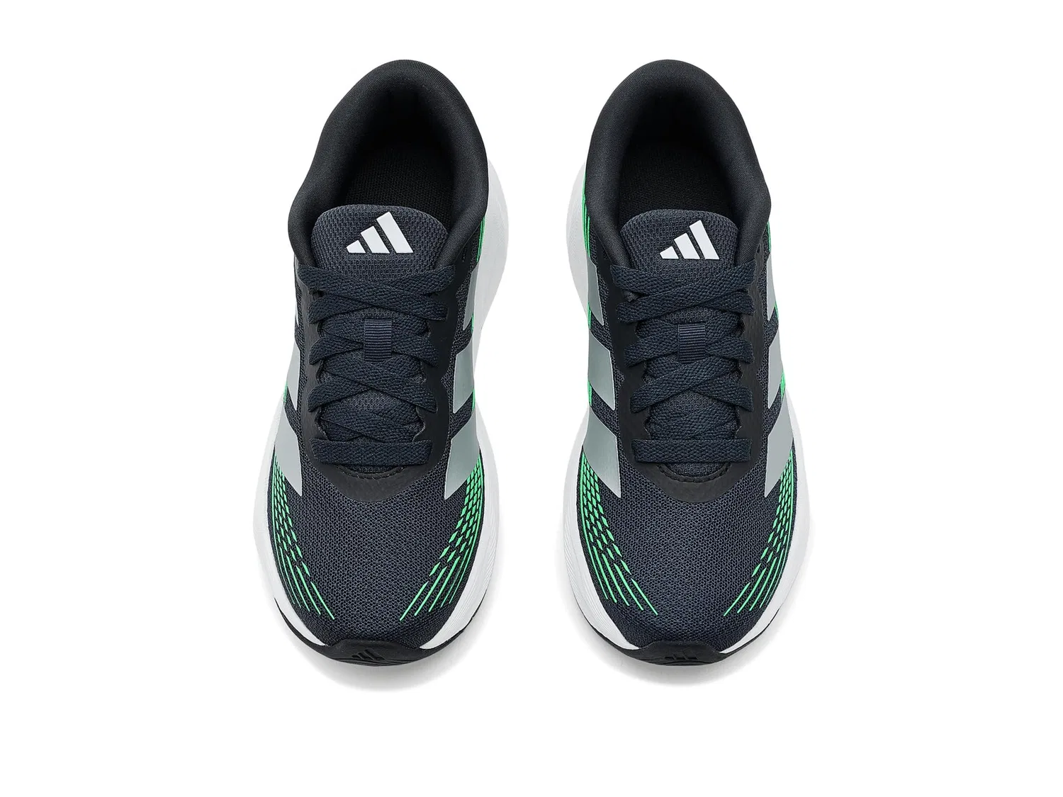 Кроссовки Galaxy 8 Shoes (для больших детей) Adidas Kids, Night Grey/Tech Grey Metallic/Screaming Green — фото 3