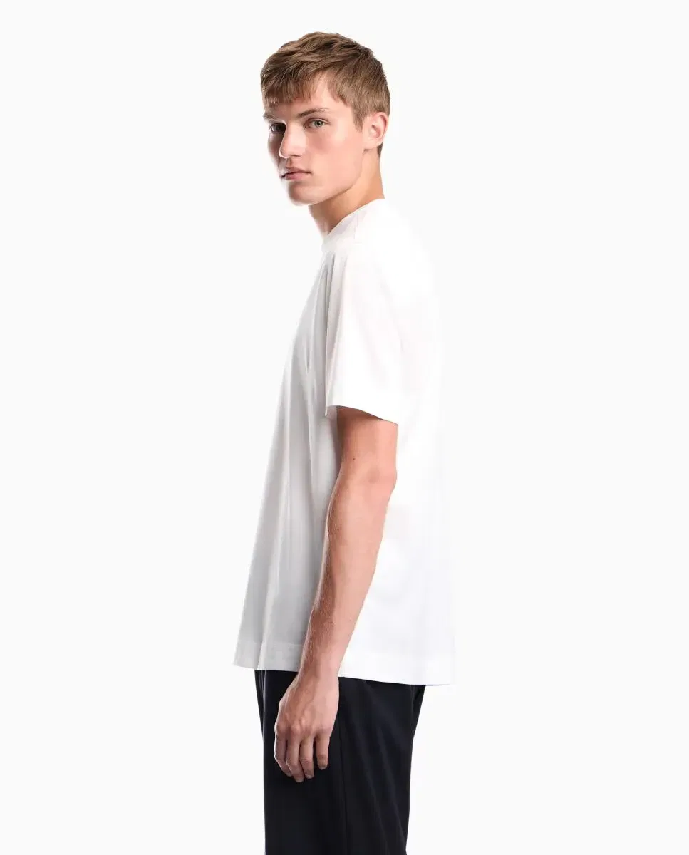Мужская футболка с коротким рукавом с логотипом Emporio Armani, Blanco — фото 3