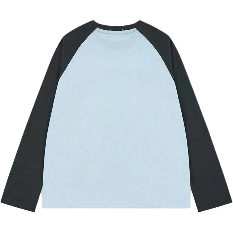 Детская футболка с круглым вырезом GOOD BAI, Baby Blue/Gray — фото 3