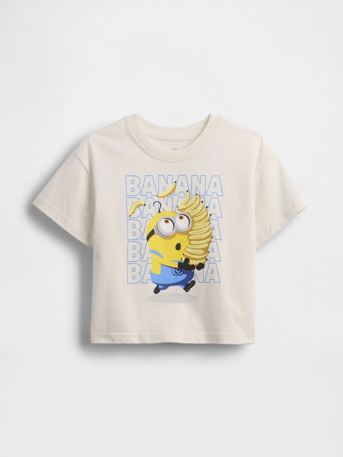 Футболка оверсайз с принтом Minions Gap, кремовый