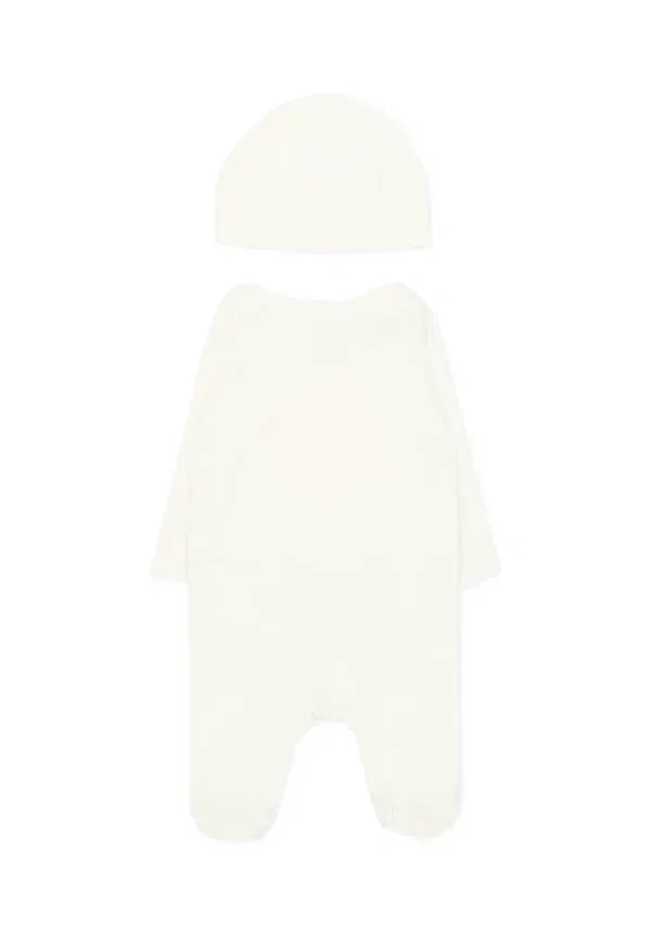 Комплект пижама с принтом Animals Stella Mccartney Kids, Ivory, слоновая кость — фото 2