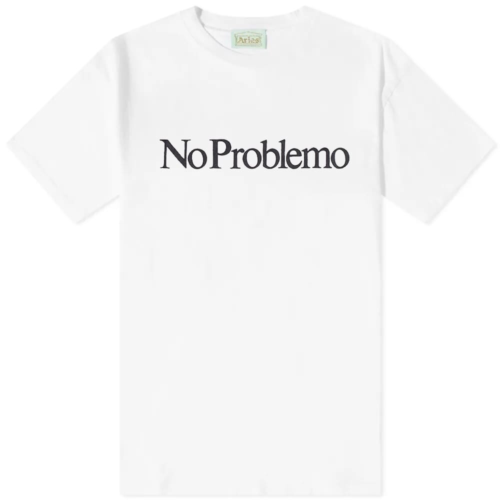 

Футболка Aries No Problemo Tee, Белый, Футболка Aries No Problemo Tee