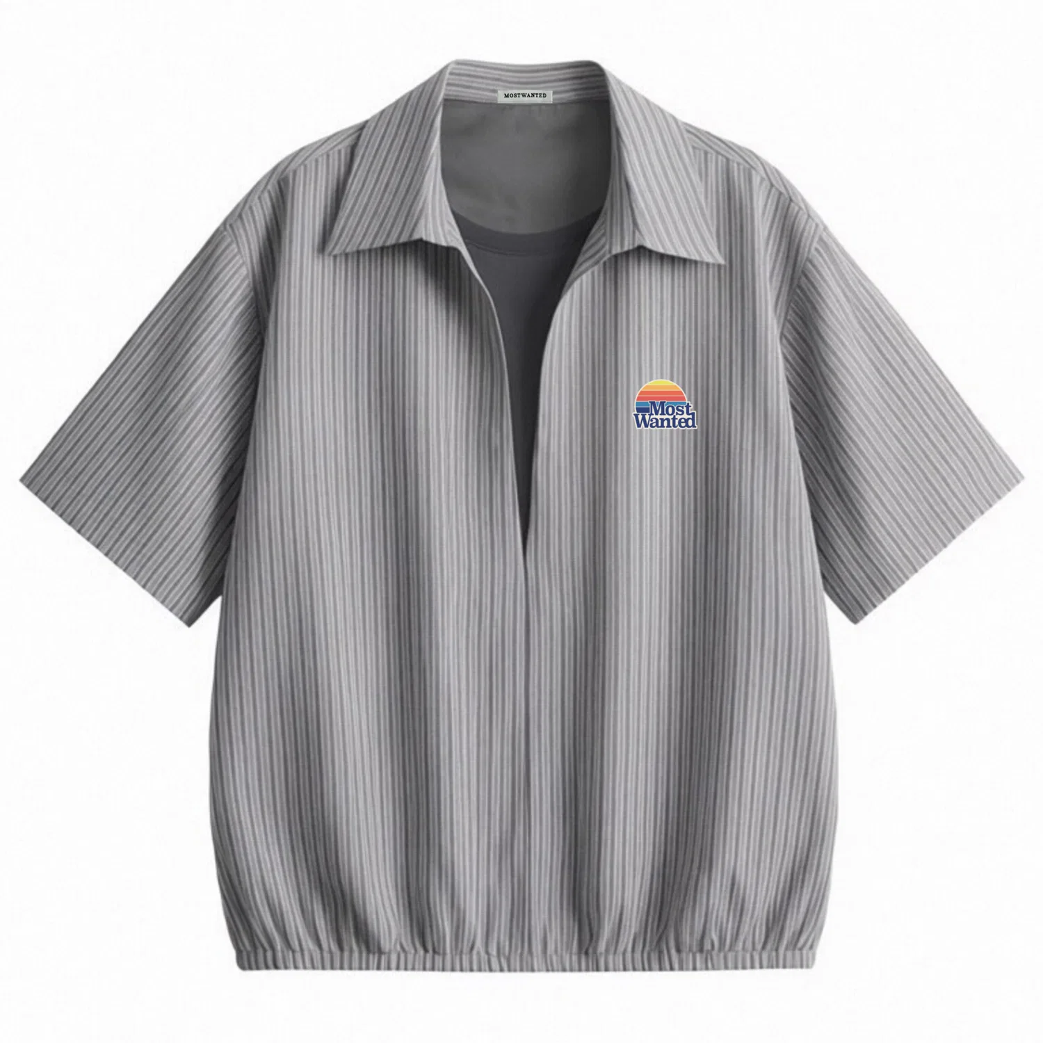 Футболка-поло детская с принтом Classic Rainbow MostwantedLab, Light Blue — фото 3