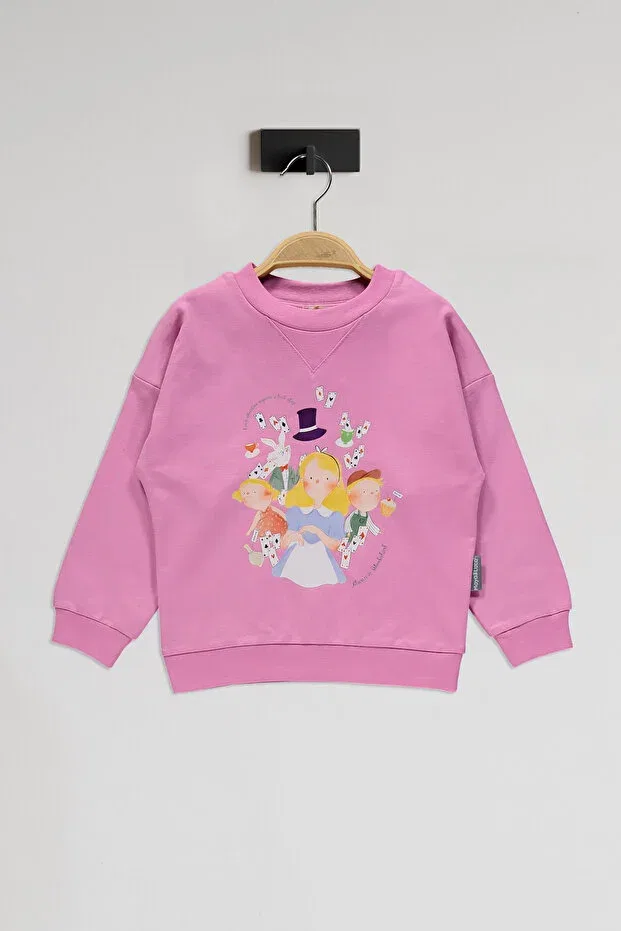 Детский спортивный комплект для девочек с принтом Alice patterned Maya And Luca, Pink — фото 4