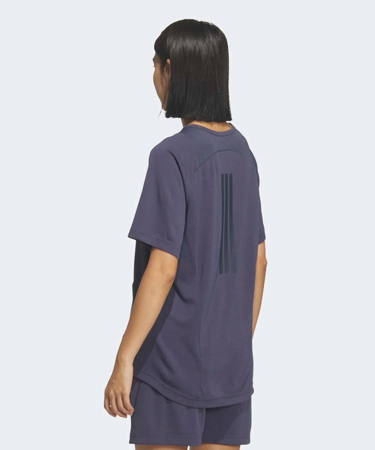 Женская футболка с коротким рукавом, свободного кроя Adidas, Blue — фото 2