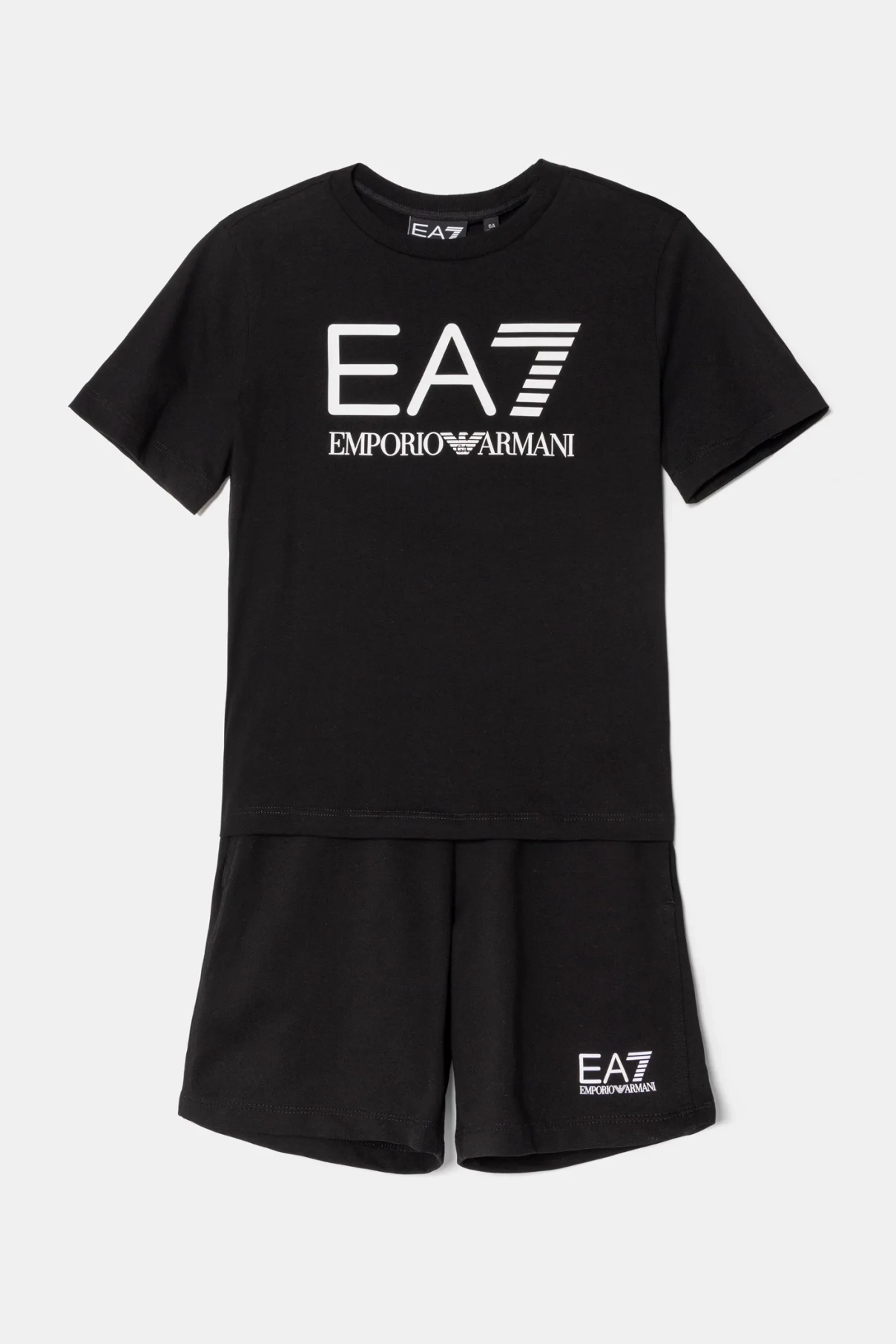 

Детский шерстяной комплект EA7 Emporio Armani, черный