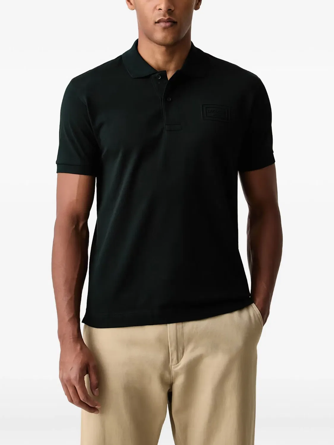 Зеленое поло из хлопка пике Lacoste, зеленый