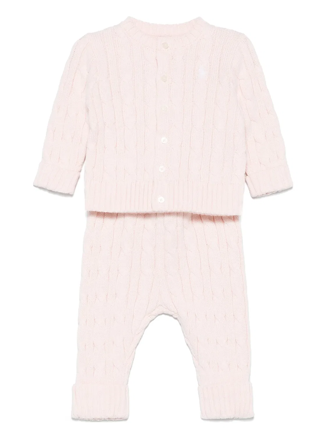 Комплект штанов из хлопка Polo Ralph Lauren, розовый