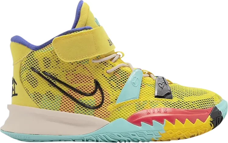 

Кроссовки Nike Kyrie 7 PS '1 World 1 People', желтый