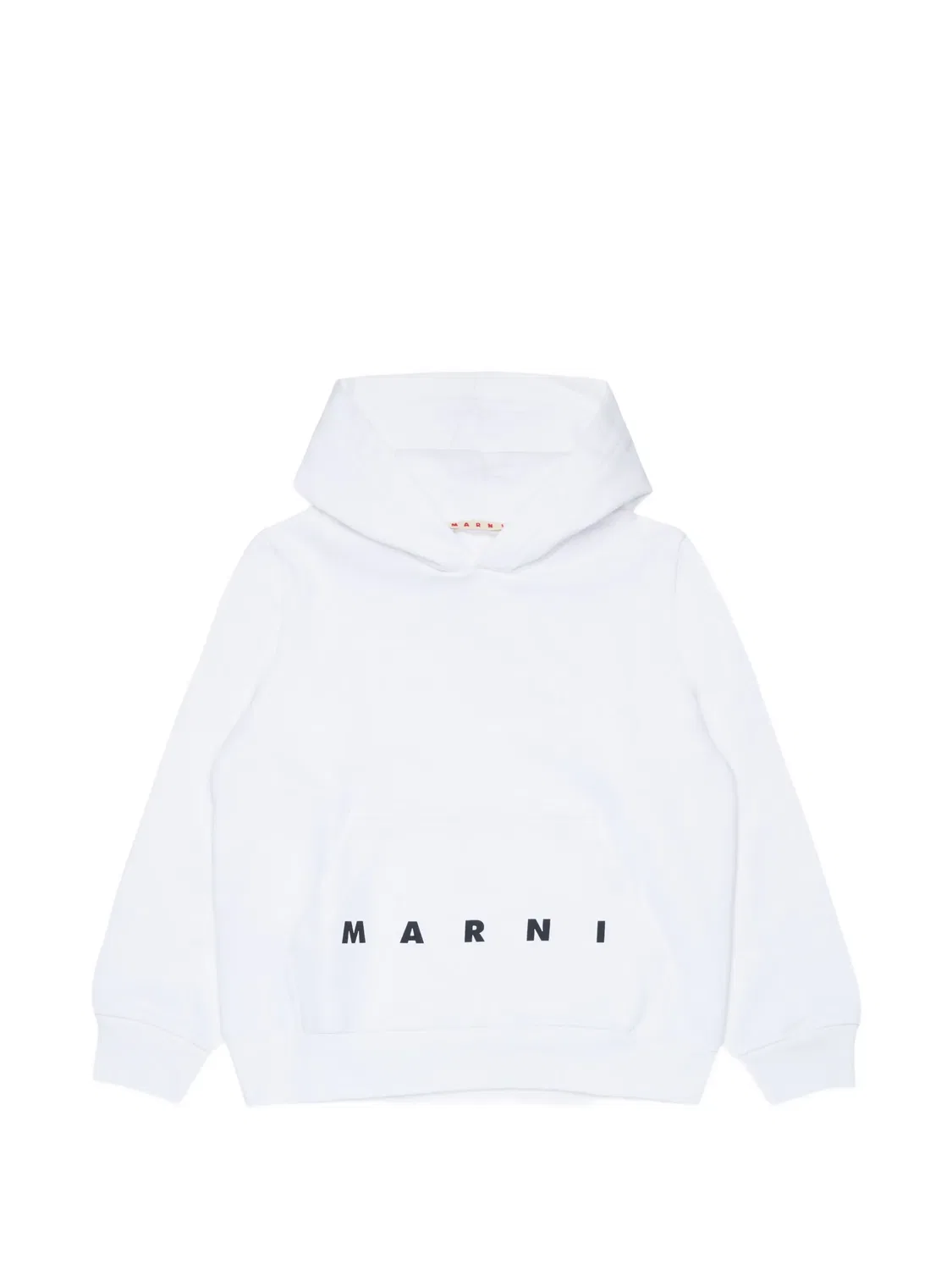 Худи с логотипом белого цвета Marni, белый