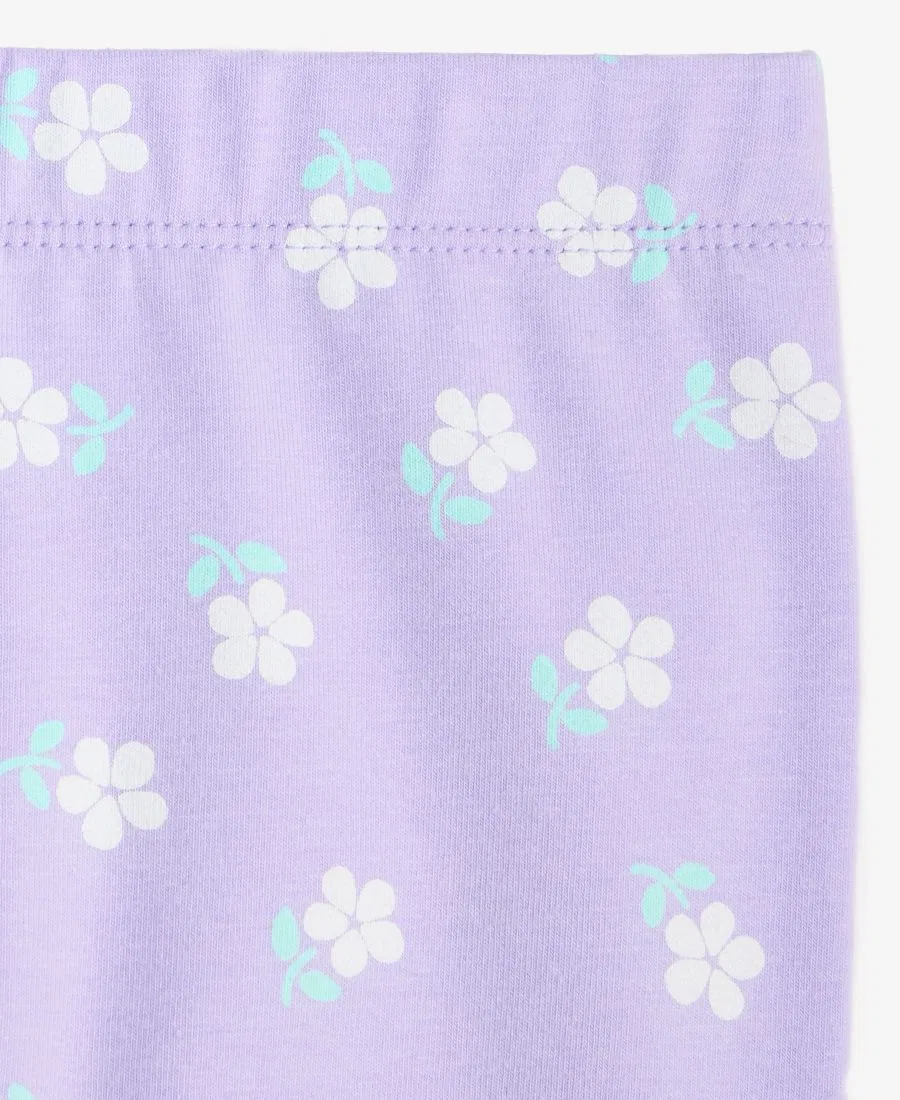 Леггинсы детские с принтом, модель Floral-Print Epic Threads, Icy Grape — фото 3