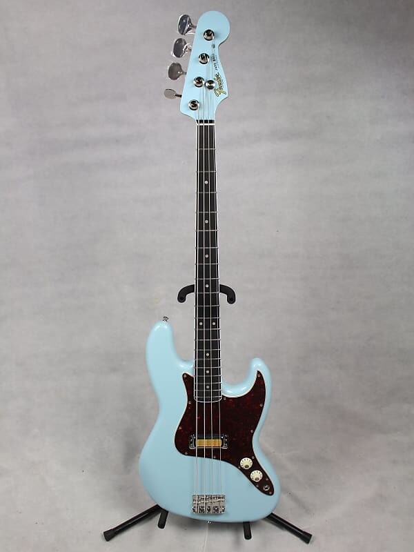 

Fender Gold Foil Jazz Bass Sonic Blue с сумкой