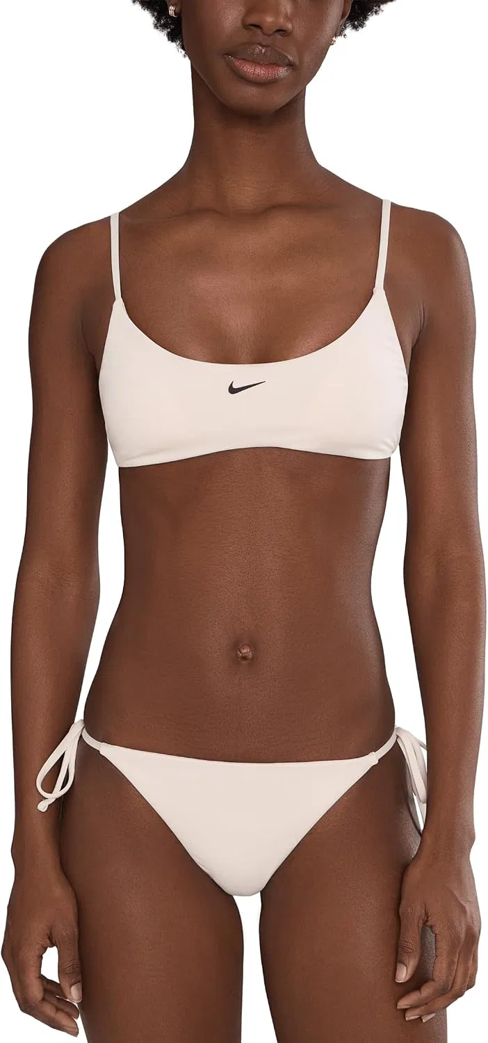 Женский бикини-топ бралетт Effortless Essential Nike, Chalk — фото 2