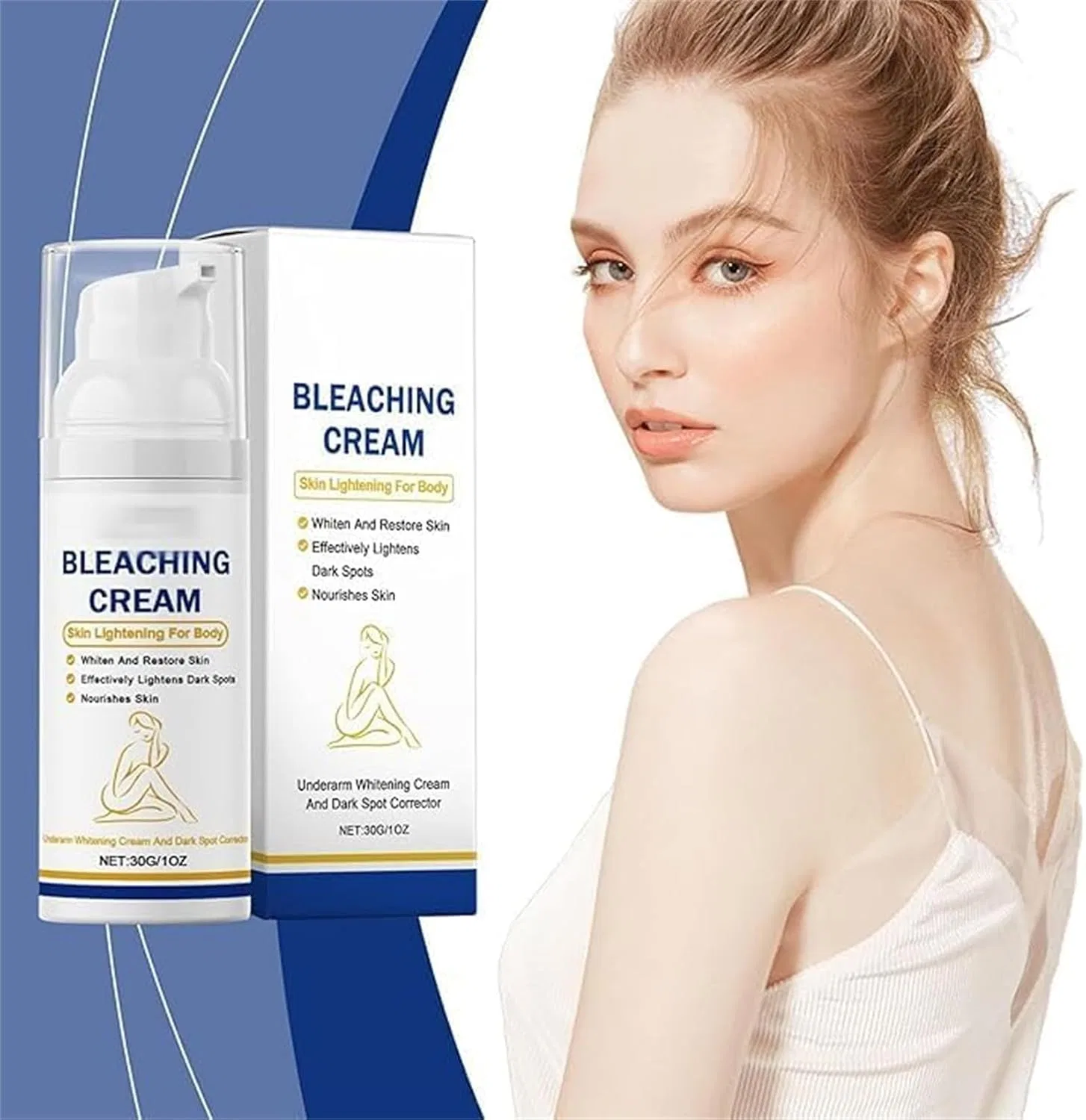 Крем для осветления кожи Yanobia MadWhite Underarm Whitening Cream, 30 г, White — фото 4