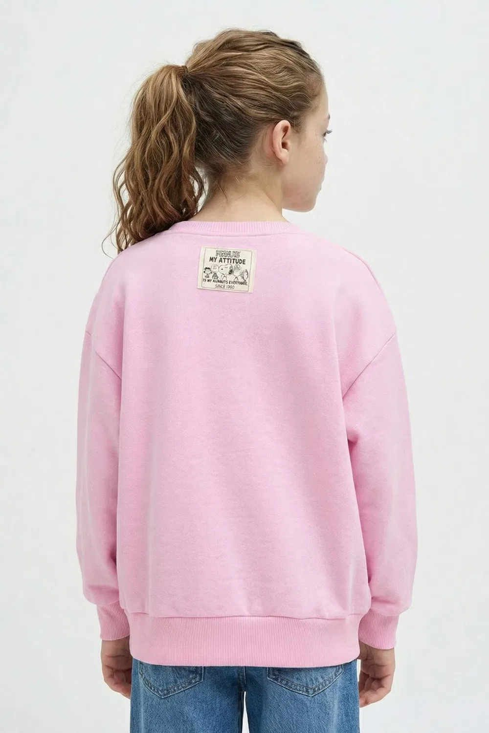 Свитшот с принтом Snoopy oversize Defacto, розовый — фото 4
