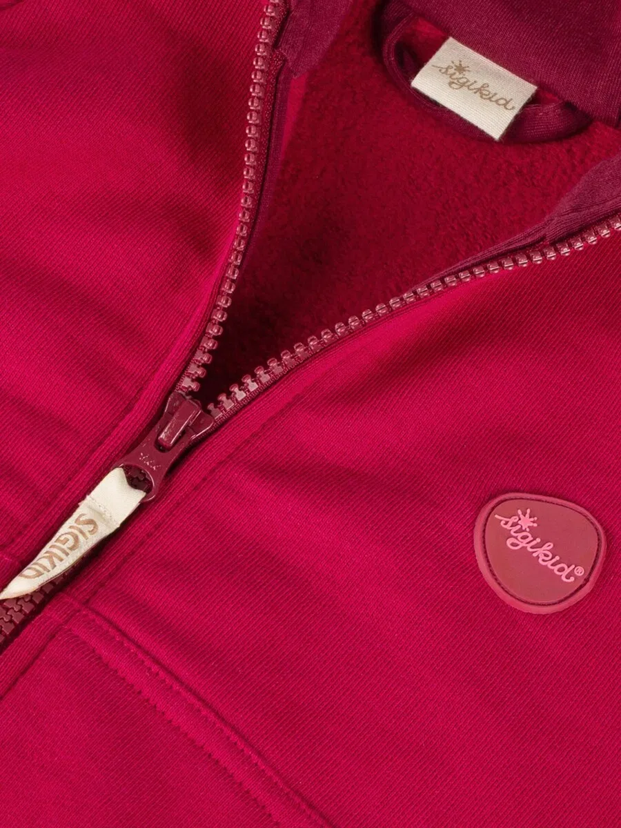 Толстовка на молнии SIGIKID 'Sweatjacke' розового цвета — фото 2