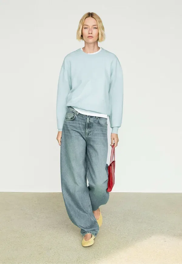 Джемпер из кашемира Jumper Massimo Dutti, light blue, светло-голубой — фото 2