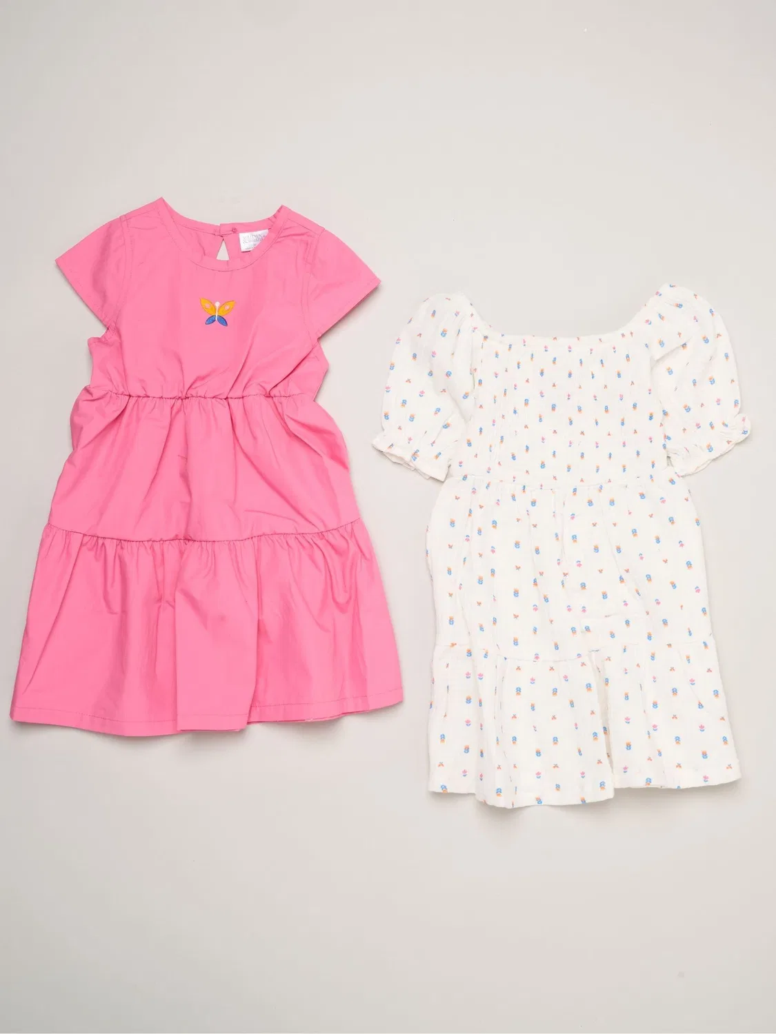 Платье Miss Pink Floral Print And Chambray Dresses 2 Pack, розовый