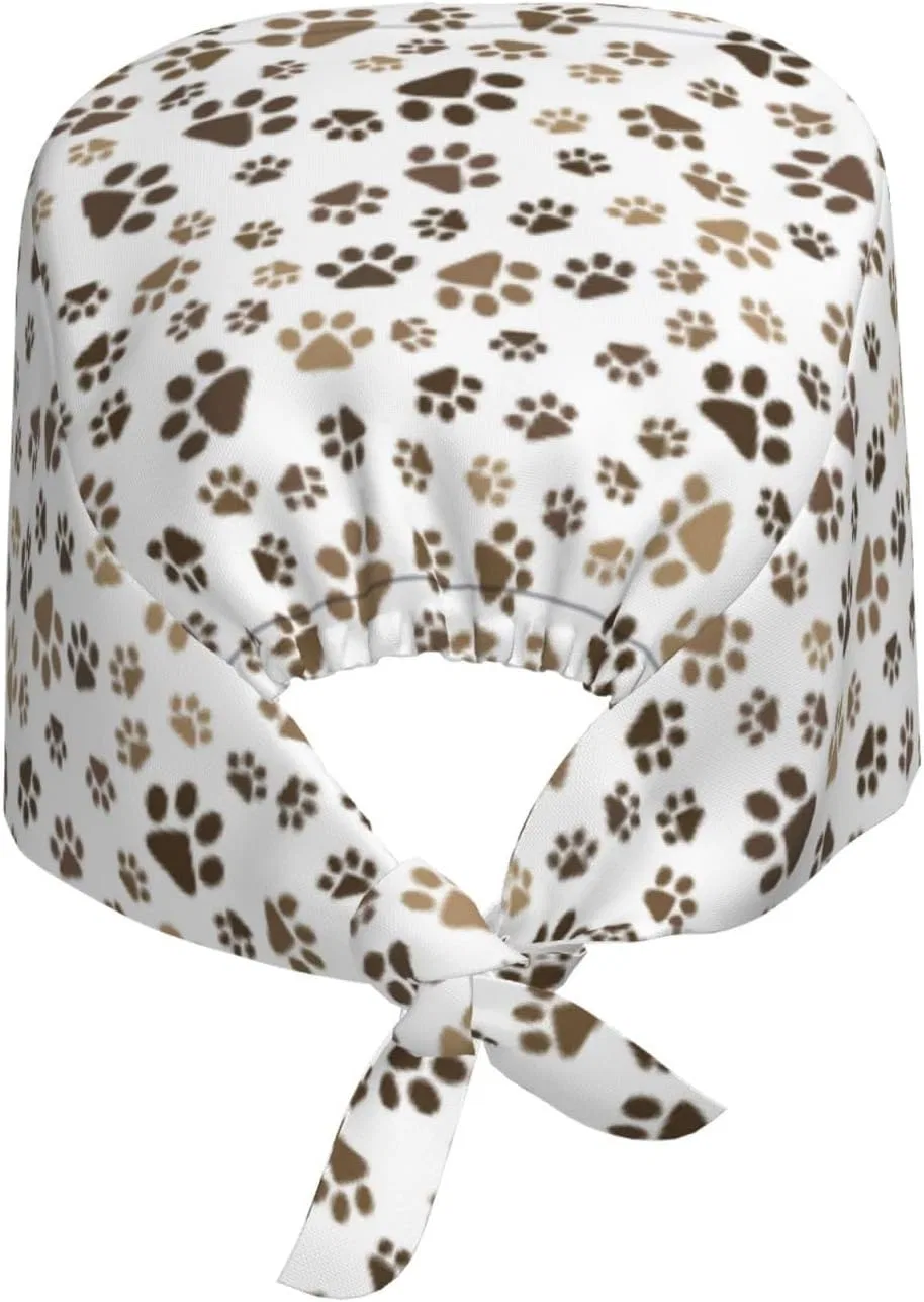 Шапочка для душа с регулируемым ремешком, HLBSDM, Polyester, Rainbow Paw Print — фото 3