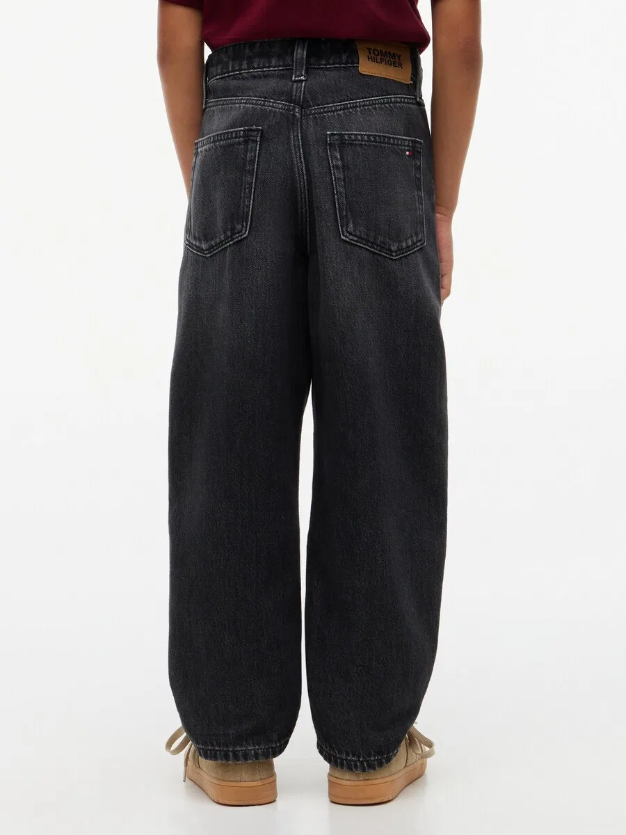 Джинсы TOMMY HILFIGER Barrel Jeans из черного денима — фото 4