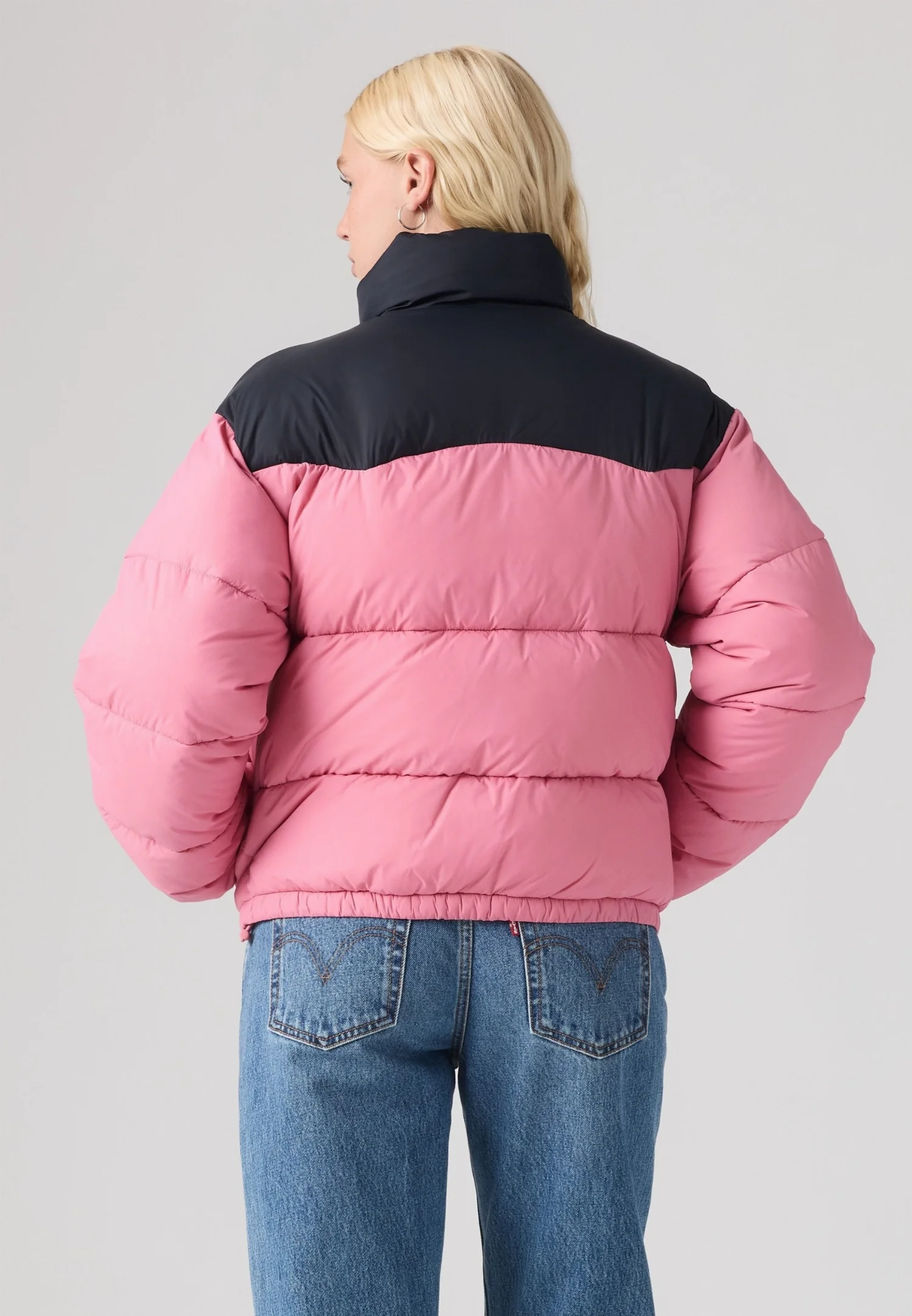 Женская зимняя куртка Levi's Palmer Puffer, розовый — фото 3