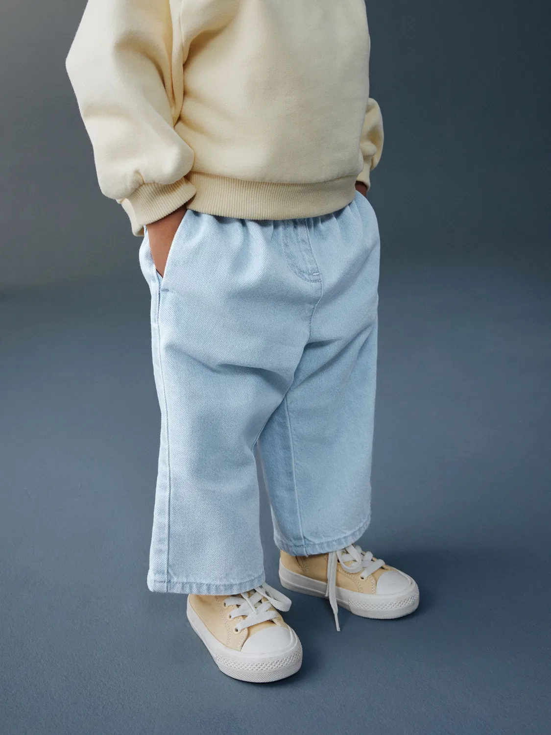 Джинсы широкие Light Wash Wide Leg Jeans Next, Light Wash