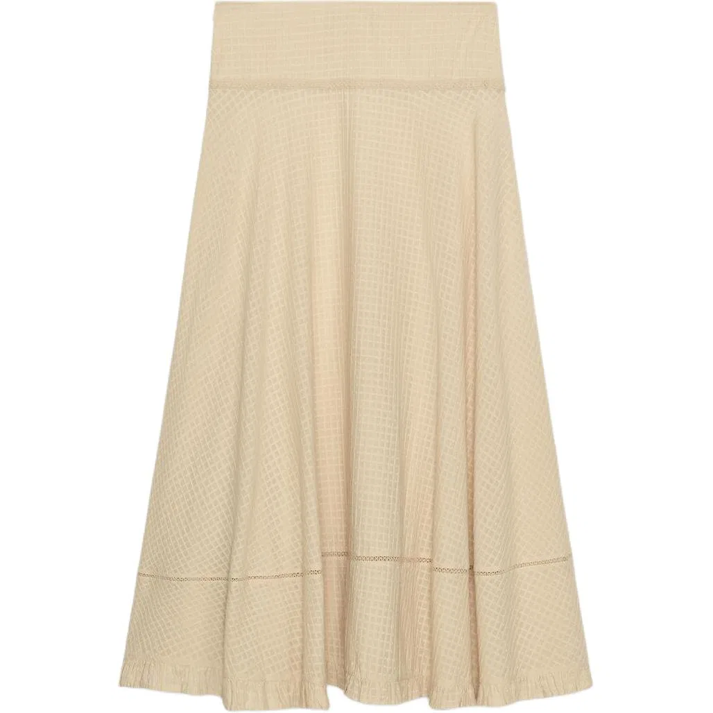 Женская юбка миди Casual Long Skirts Medium Camel ZARA, Medium Camel — фото 3