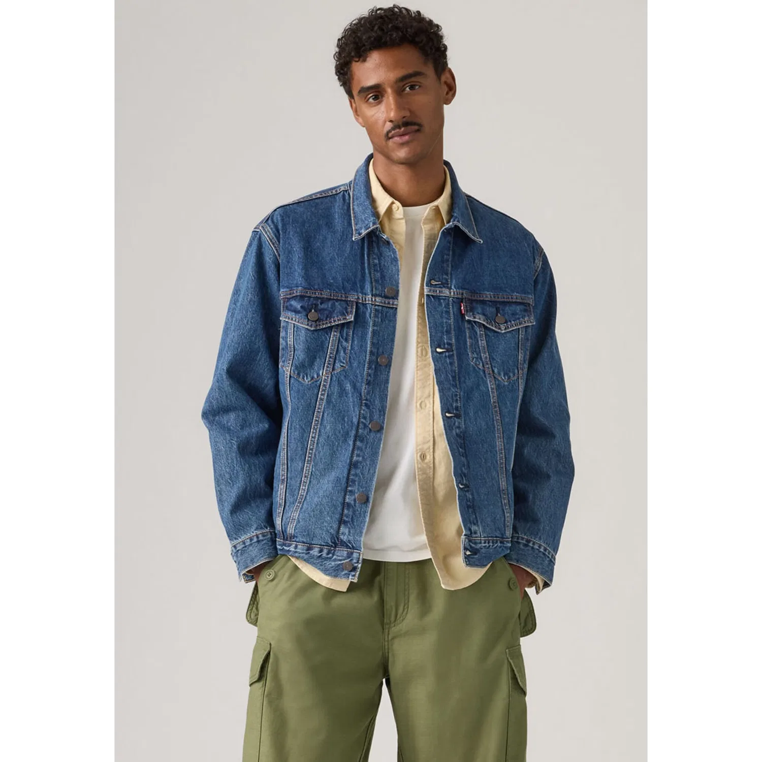 Мужская джинсовая куртка свободного кроя New Relaxed Fit Truck Levi's, Million Dollar T