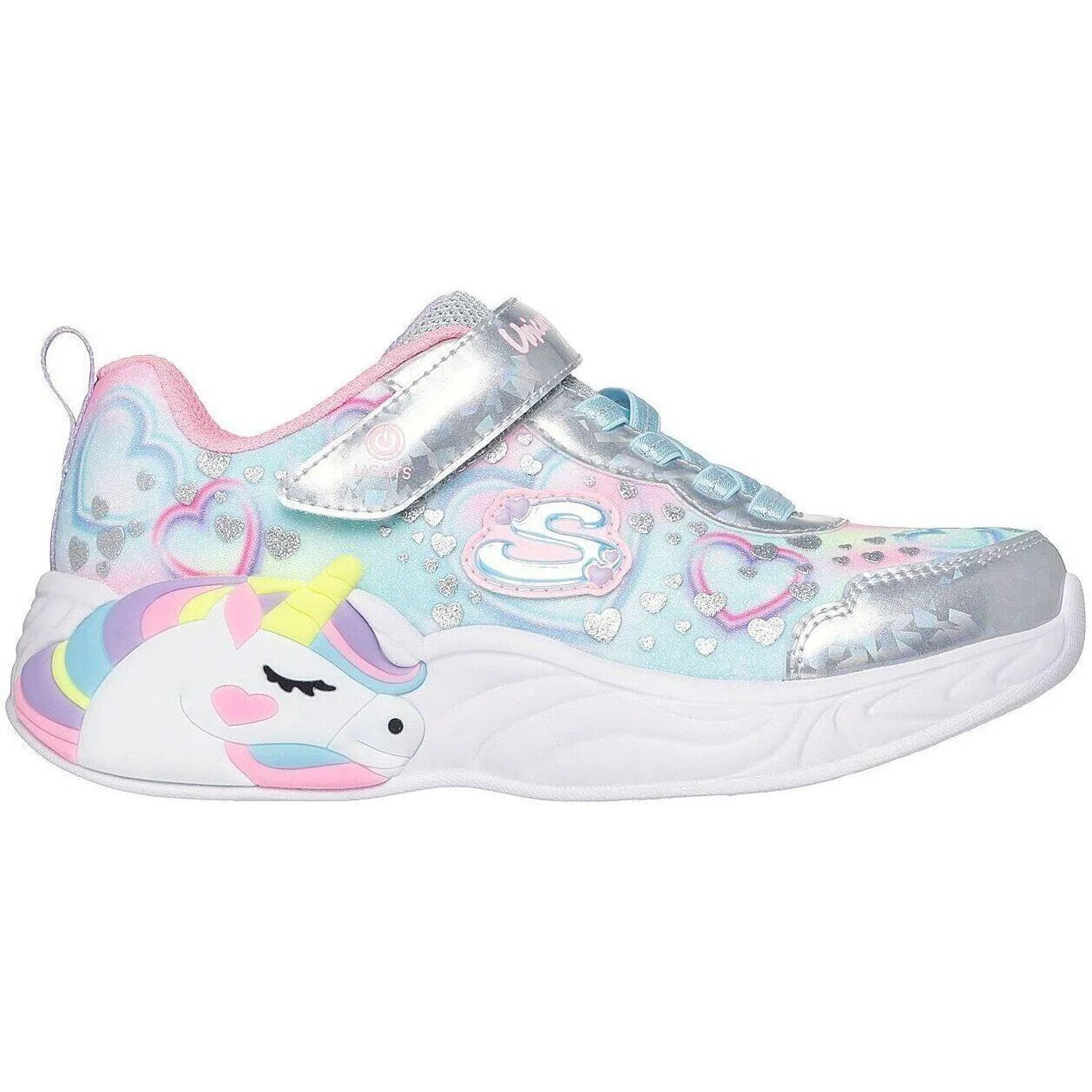 Детские кроссовки с подсветкой S Lights-unicorn Dreams-hear Skechers, Bunt — фото 3