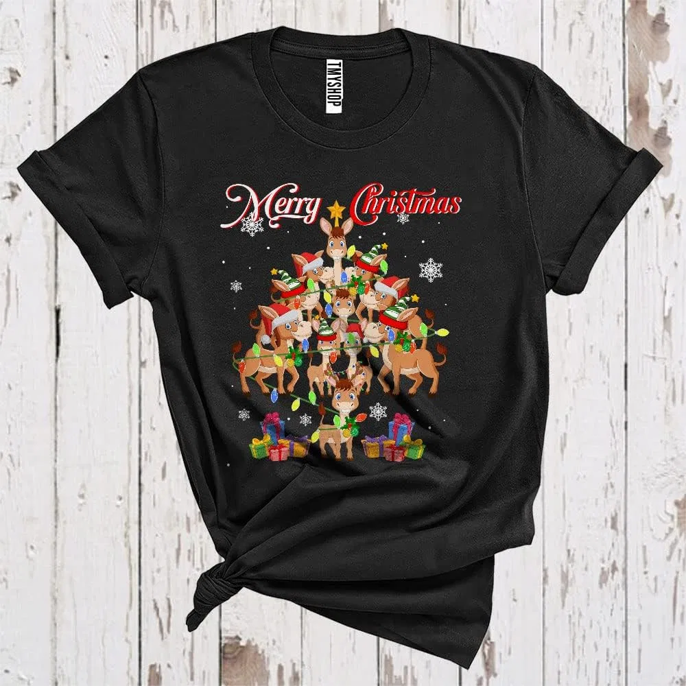 Футболка с принтом Santa Donkey, Black — фото 2