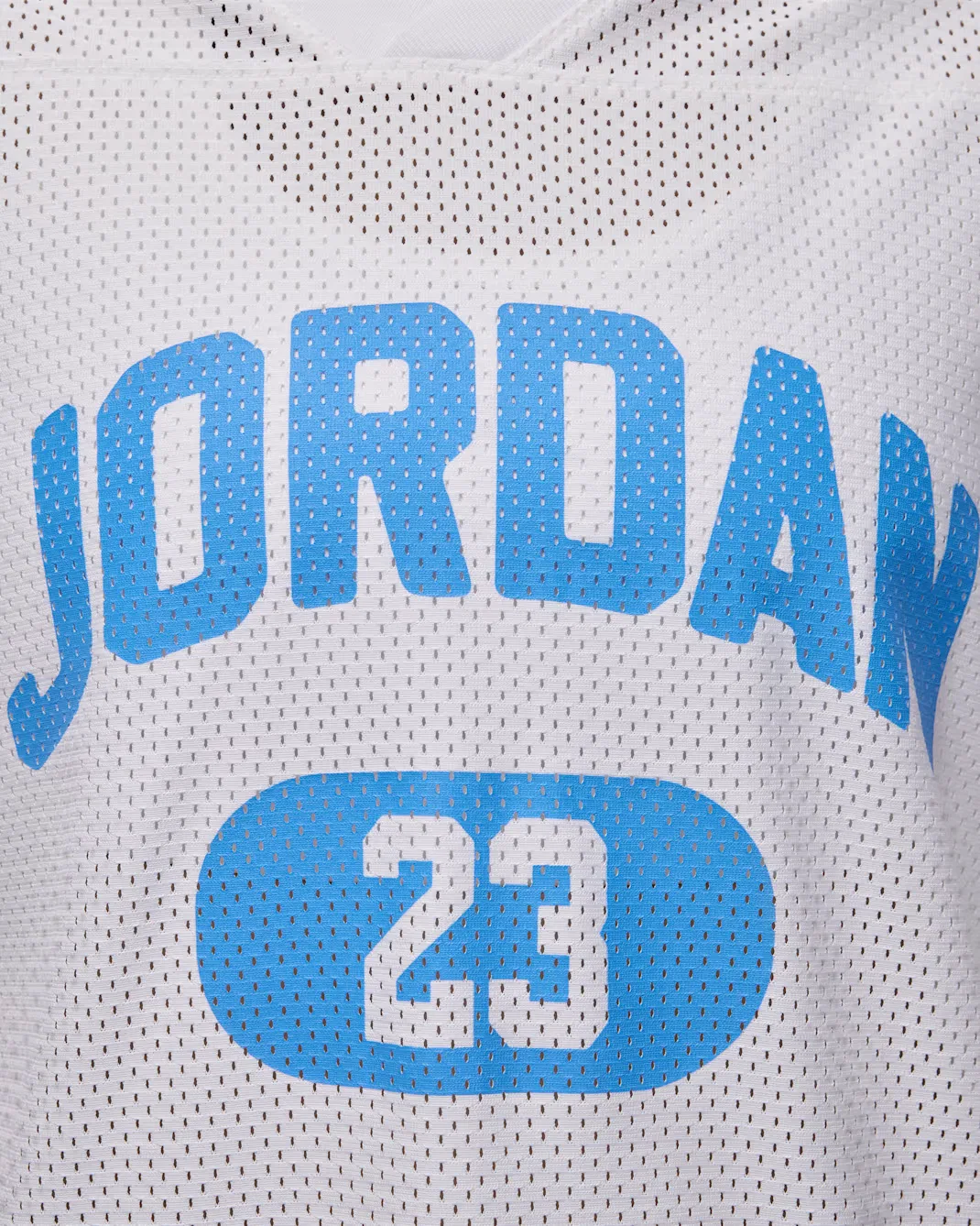Женская сетчатая футболка Jordan Brooklyn, White/University Blue — фото 4