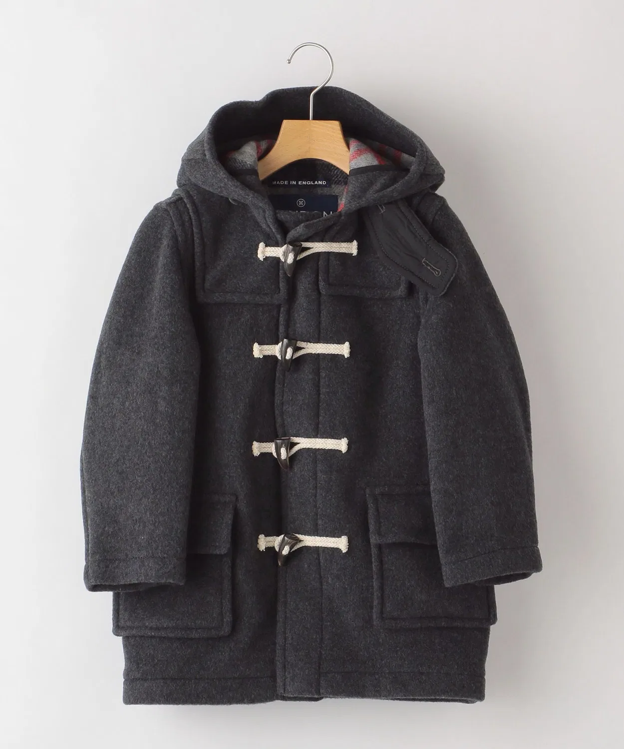 Детское пальто даффлкот с капюшоном LONDON TRADITION, Grey