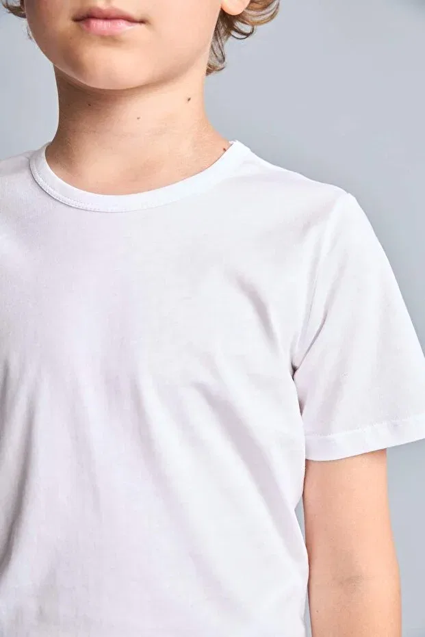 Детское для мальчиков undershirt хлопковое 2-комплект Defacto, Gray — фото 4