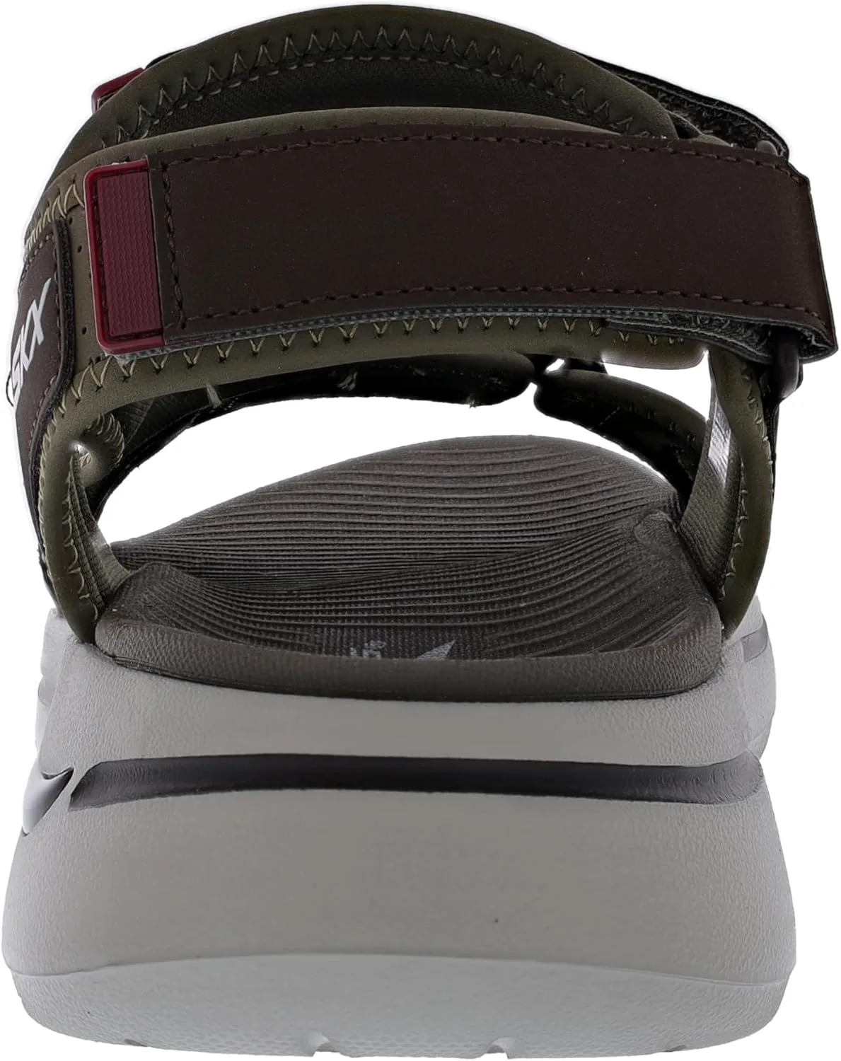 Мужские сандалии Skechers Go Walk Arch Fit - Mission II, оливковый — фото 3
