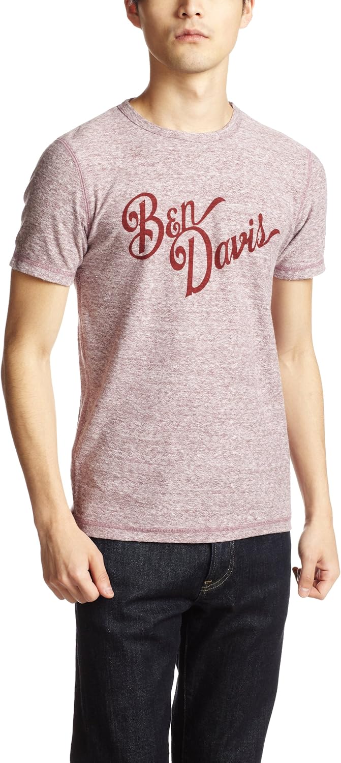 

Футболка Ben Davis Calligraphy Melange, винный