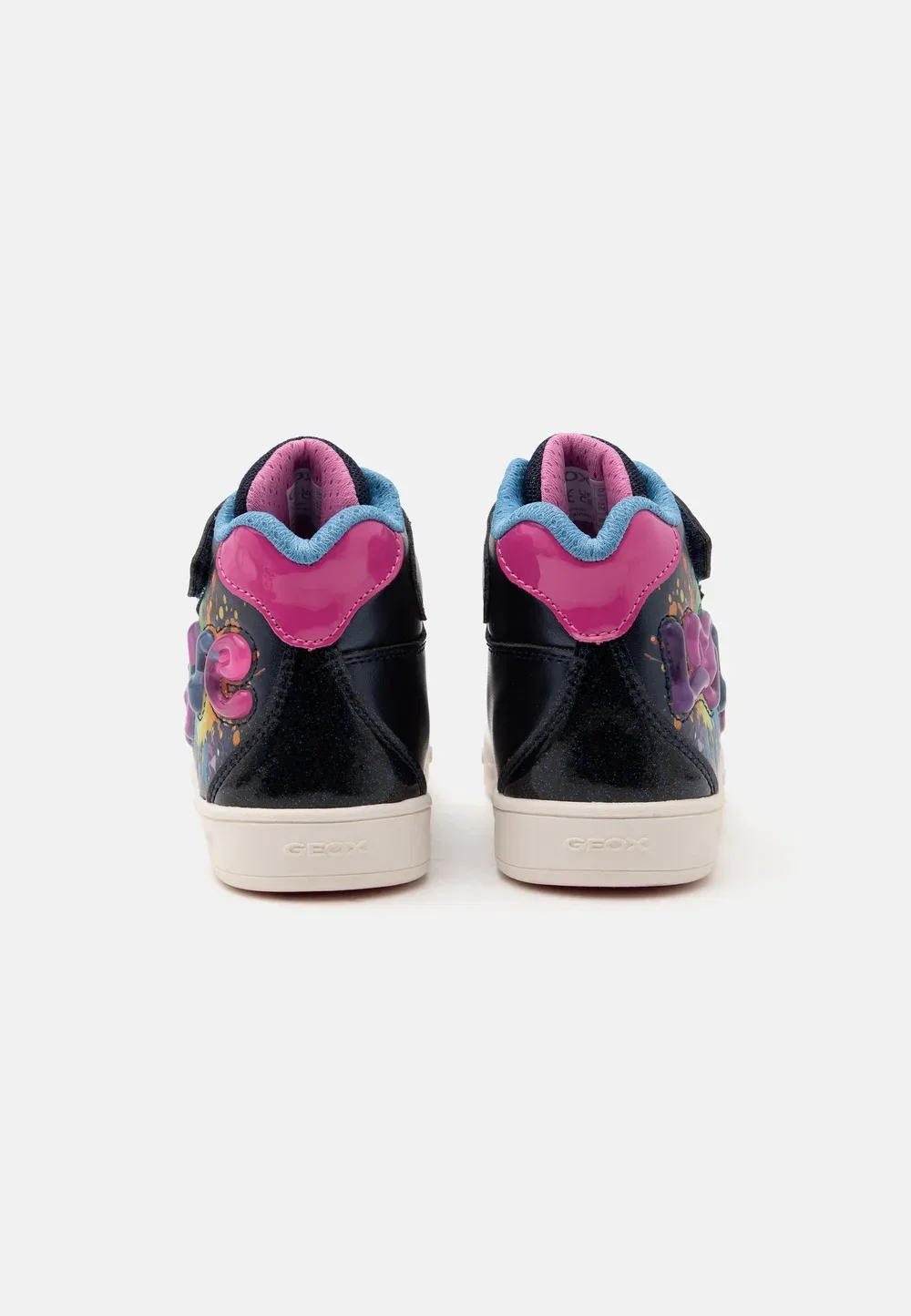 Девушка из Скайлина - высокие кроссовки Geox, Navy/Multicolor — фото 3