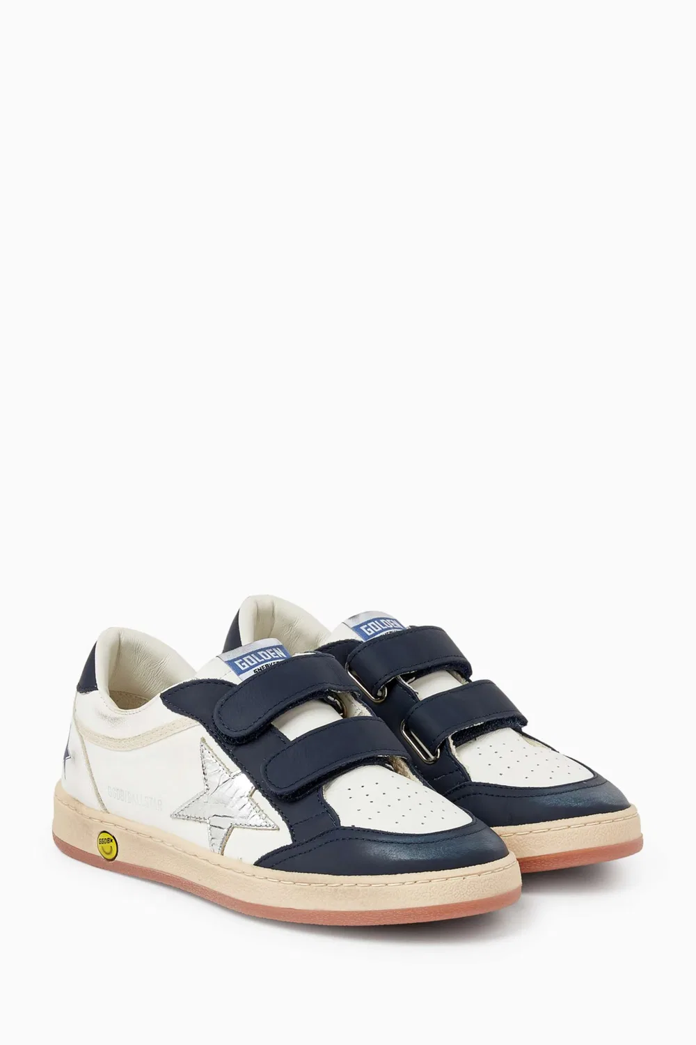 Кеды кожаные с ремешками Ball Star Strap, GOLDEN GOOSE