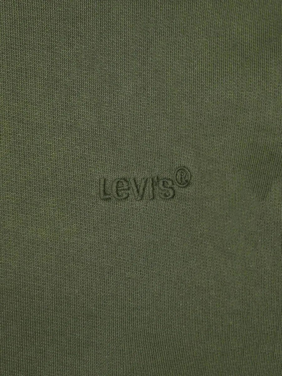 Толстовка LEVI'S темно-зеленого цвета — фото 4