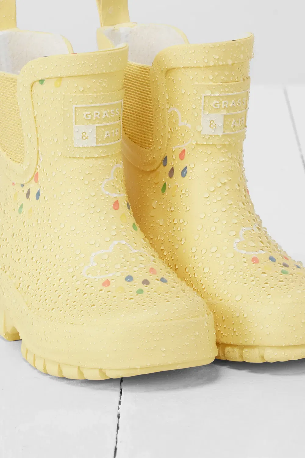 Детские резиновые сапоги с эффектом смены цвета Grass & Air, Yellow — фото 2
