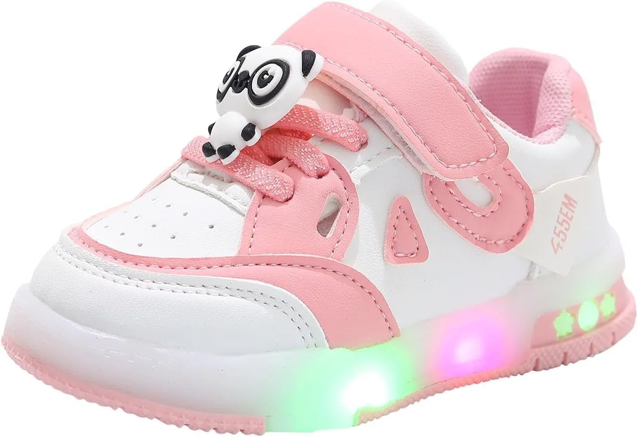 Детские кроссовки для бега с подсветкой IWIHMIV, Pink