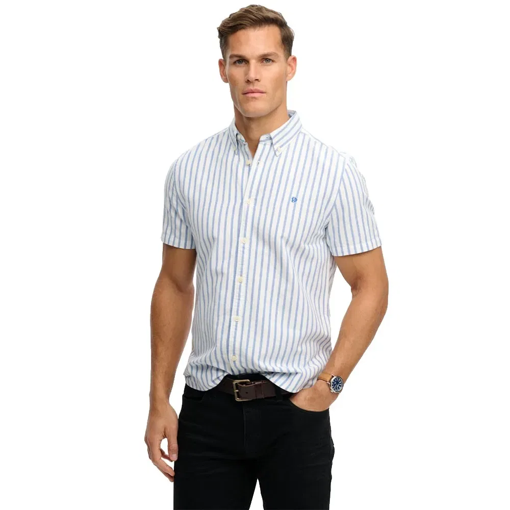 Рубашка с коротким рукавом Oxford Superdry, белый