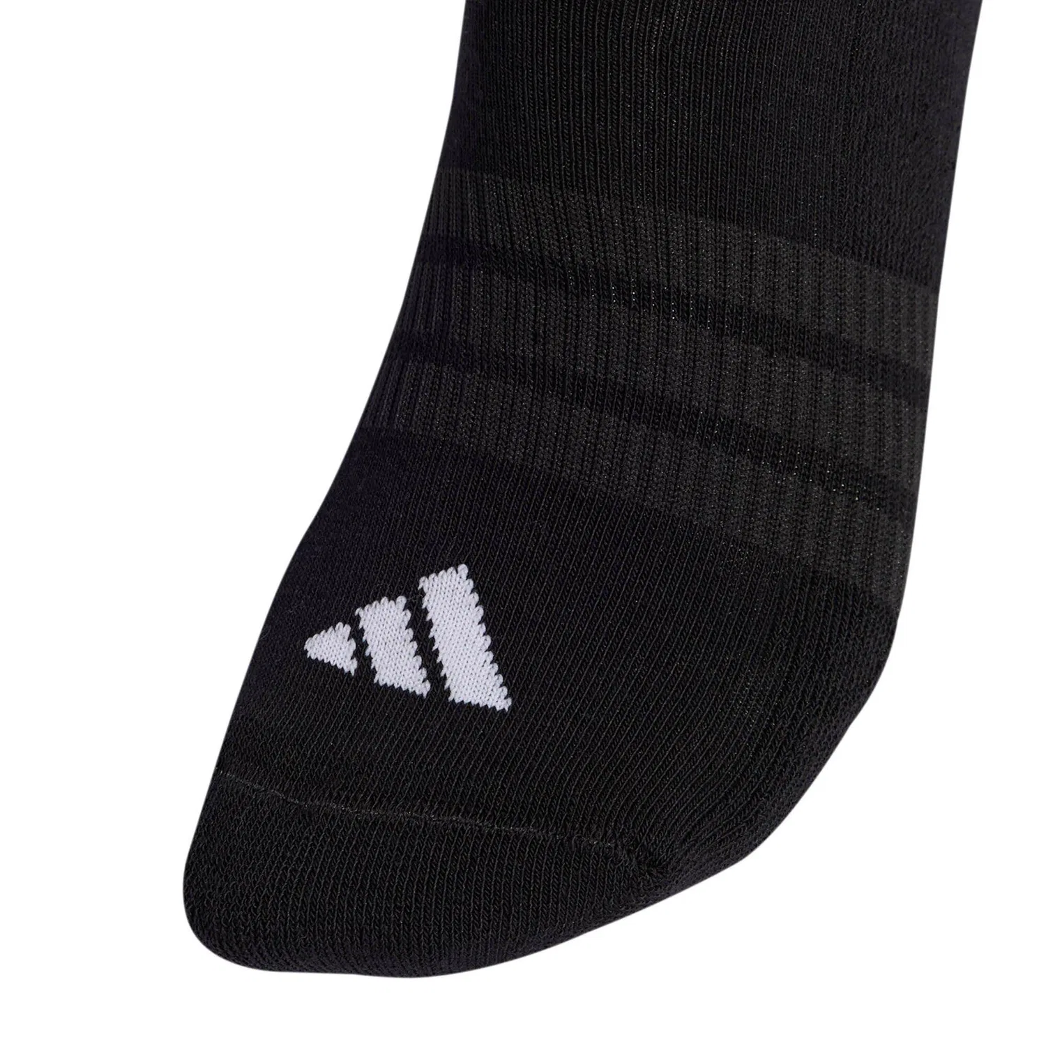 Детские хлопковые носки без видимой части Cushioned Essentials Adidas, Gray / White / Black — фото 3