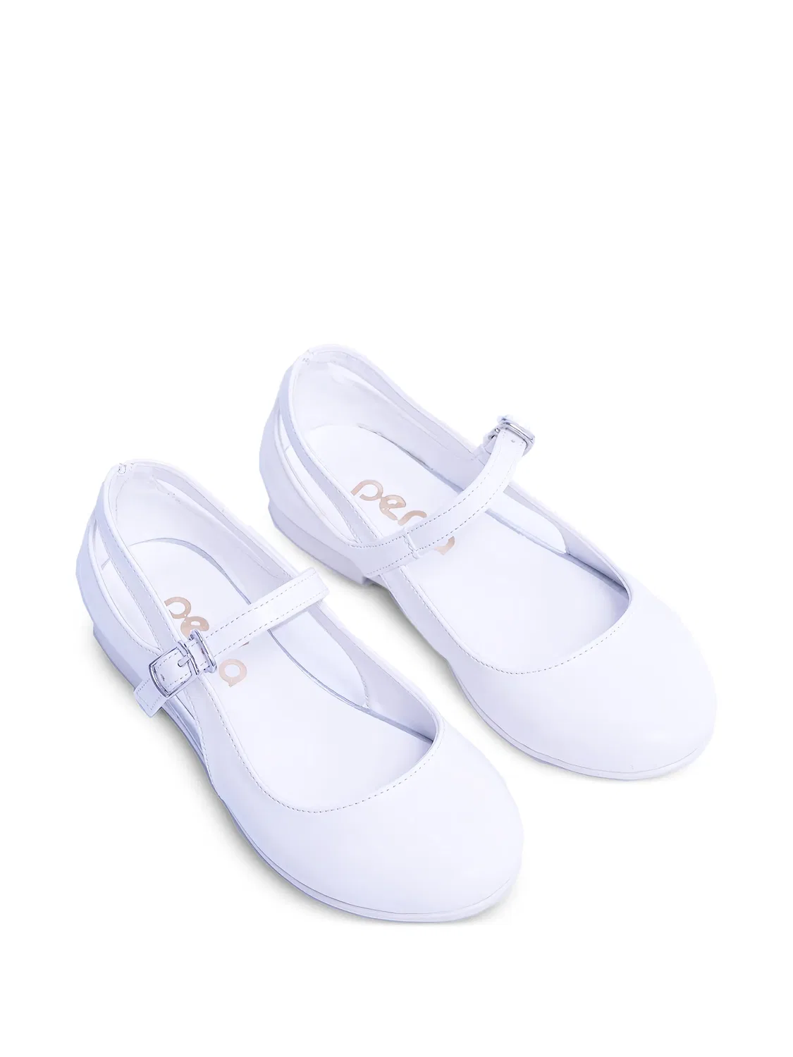 Балетки с пряжкой La Perla Kids, белый